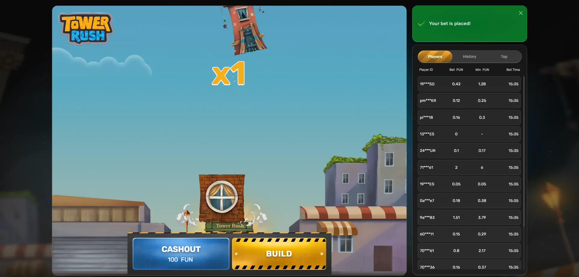 Tower Rush mobile app — play on iOS and Android devices